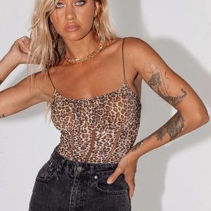 Princess Polly cheetah going out top